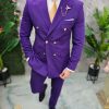 Costum de barbati mov: Sacou si Pantalon - C4670