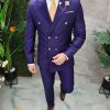 Costum de barbati mov: Sacou si Pantalon - C4664