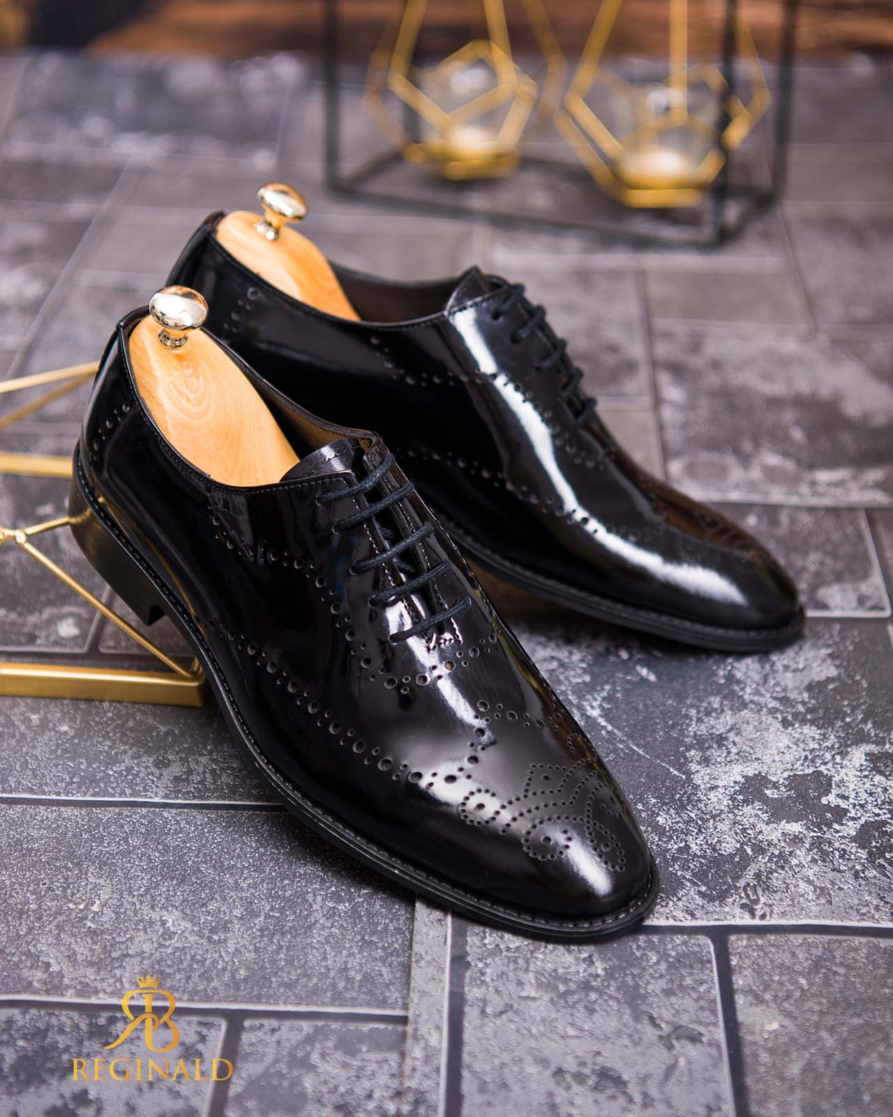 Pantofi de barbati, negru, din piele naturala - P1816