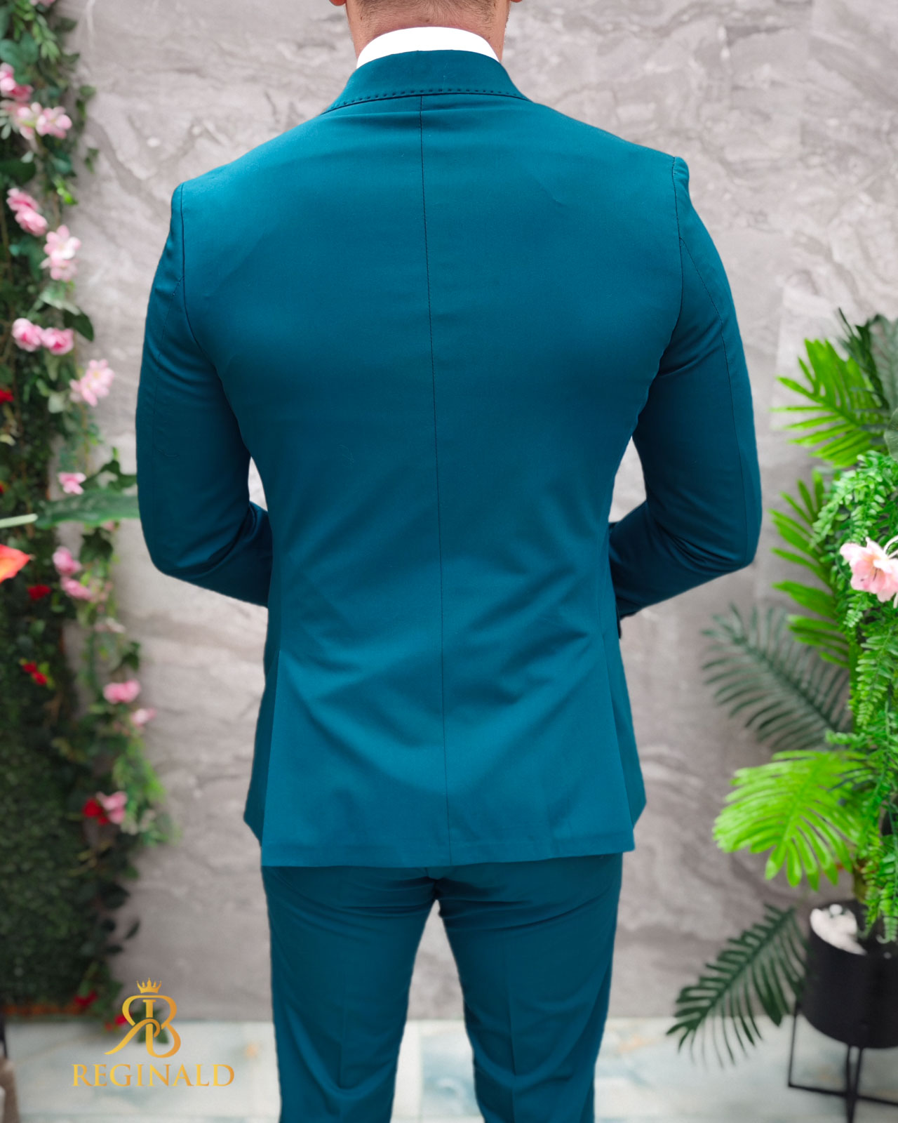 Costum verde de ceremonie Mire/Nas, Sacou, Pantalon, Papion - C4729 - imagine 8