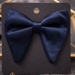 Papion de bărbați, bleumarin, tip fluture-  PP285
