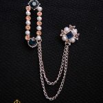 Catena metallica per giacca, argento - LT404