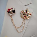 Cadena metálica para chaqueta, dorada - LT360