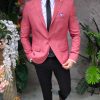 Sacou Roz, de bărbați, Slim Fit - SC894