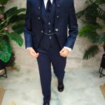 Costum bleumarin ceremonie copii set 4 piese - K5187-2