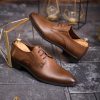 Pantofi de barbati, maro deschis, din piele naturala-  P1824