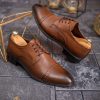 Pantofi de barbati, maro deschis, din piele naturala-  P1821