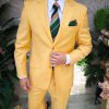 Costum de barbati galben, Regular-Fit: Sacou si Pantalon - C4823