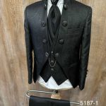 Children's formal black suit 4-piece set - K5187-1