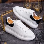 Men's white thick-soled trainers – AD640