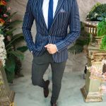 Conjunto de 5 prendas: chaqueta, pantalón, camisa, corbata y cinturón - TN100