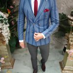 Conjunto de 5 prendas: chaqueta, pantalón, camisa, corbata y cinturón - TN097