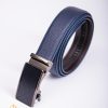 Curea din piele albastra, catarama automata- CP463