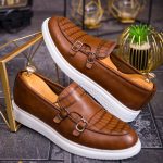 Mocasini de barbati casual, maro, talpa alba ultra-usoara – AD708