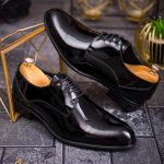 Pantofi de barbati, Piele naturala lacuita pe exterior- P1834