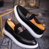 Mocasini de barbati casual, negri, talpa inalta ultra-usoara – AD676