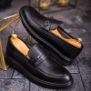 Mocasini de barbati casual, negri, talpa inalta ultra-usoara – AD677