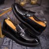 Mocasini de barbati casual, negri, talpa inalta ultra-usoara – AD678
