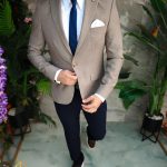 Conjunto de 6 prendas: chaqueta, pantalón, camisa, corbata, cinturón y pañuelo - TN124