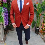 Conjunto de 6 prendas: chaqueta, pantalón, camisa, corbata, cinturón y pañuelo - TN134