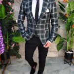 Conjunto de 6 piezas: chaqueta, pantalón, camisa, corbata, cinturón y pañuelo - TN129