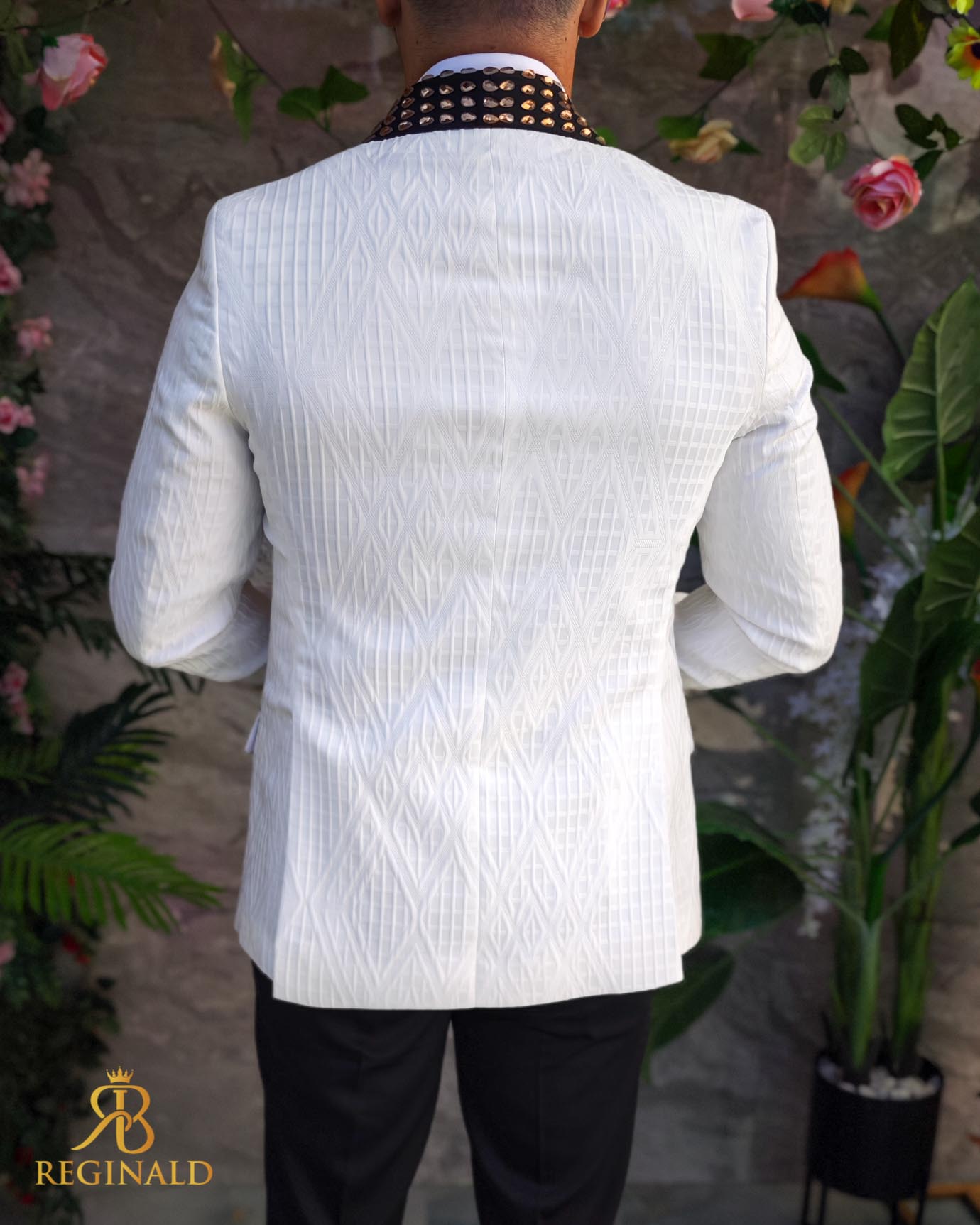 Costum ceremonie cu pietre stralucitoare 4 piese - C5073 - imagine 8