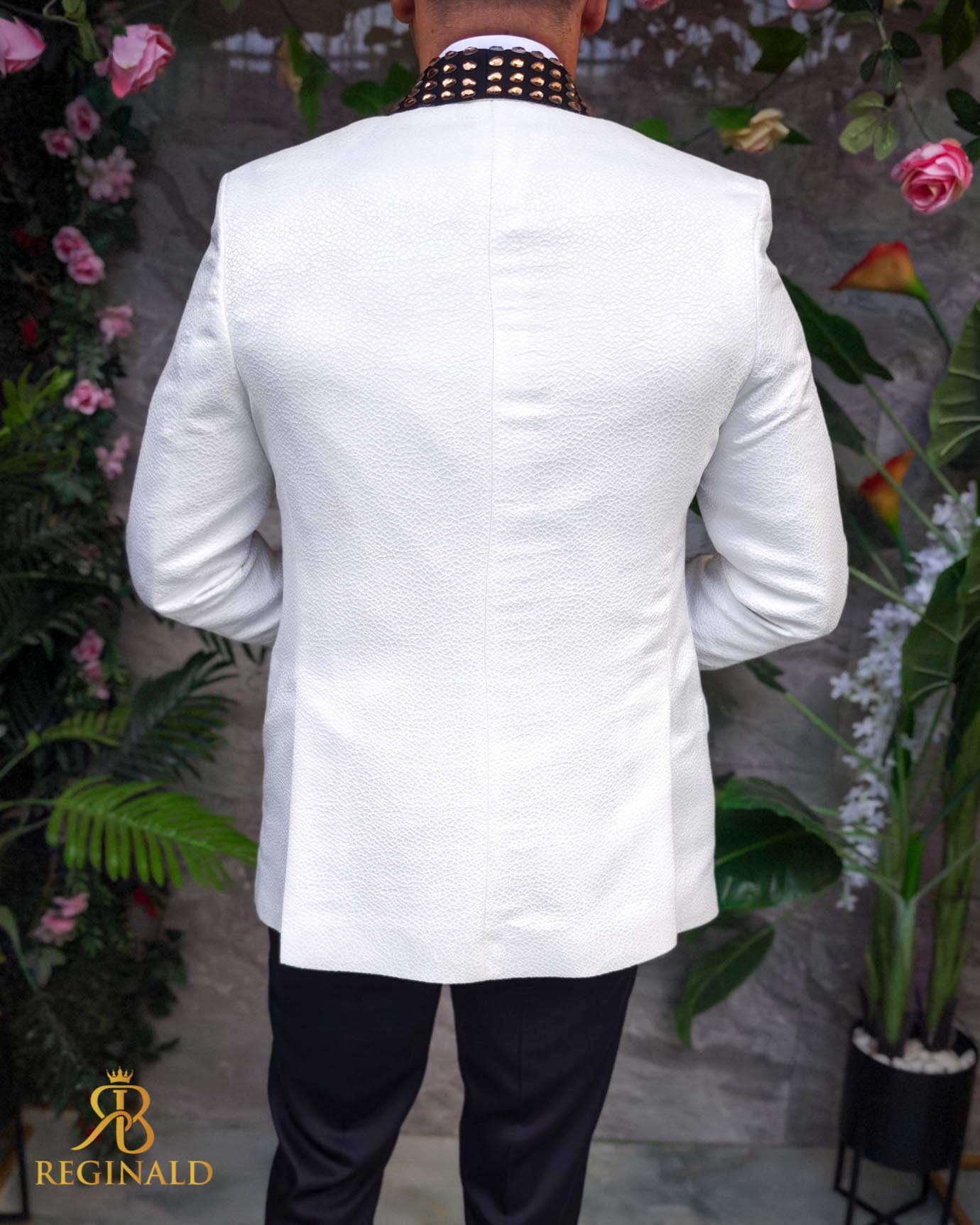 Costum ceremonie cu pietre stralucitoare 4 piese - C5075 - imagine 6