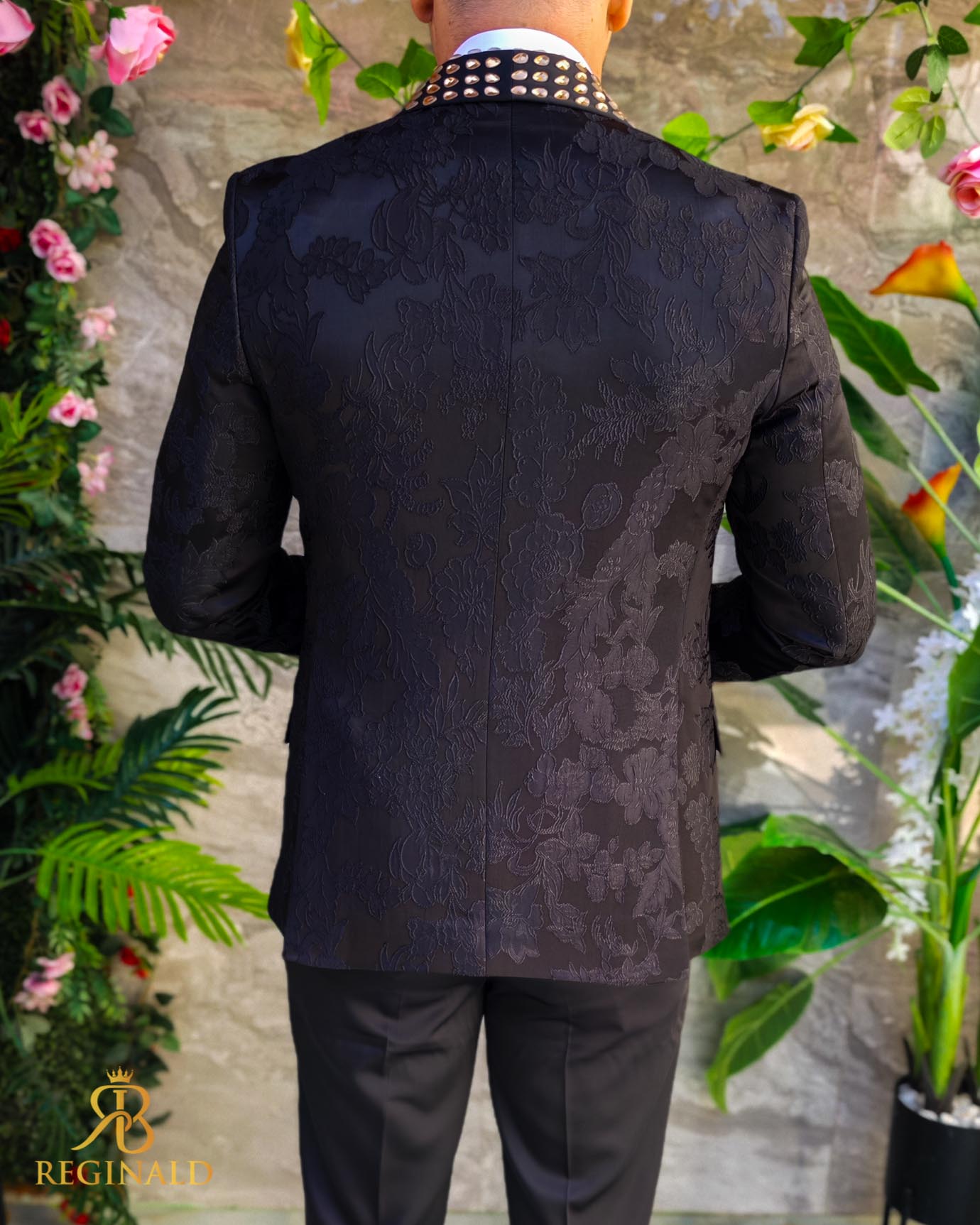 Costum ceremonie cu pietre stralucitoare 4 piese - C5072 - imagine 9