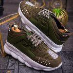 Adidasi Sport de barbati cu talpa inalta ultra-light , Verde – AD716