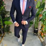 Conjunto de 6 prendas: chaqueta, pantalón, camisa, corbata, cinturón y pañuelo - TN153
