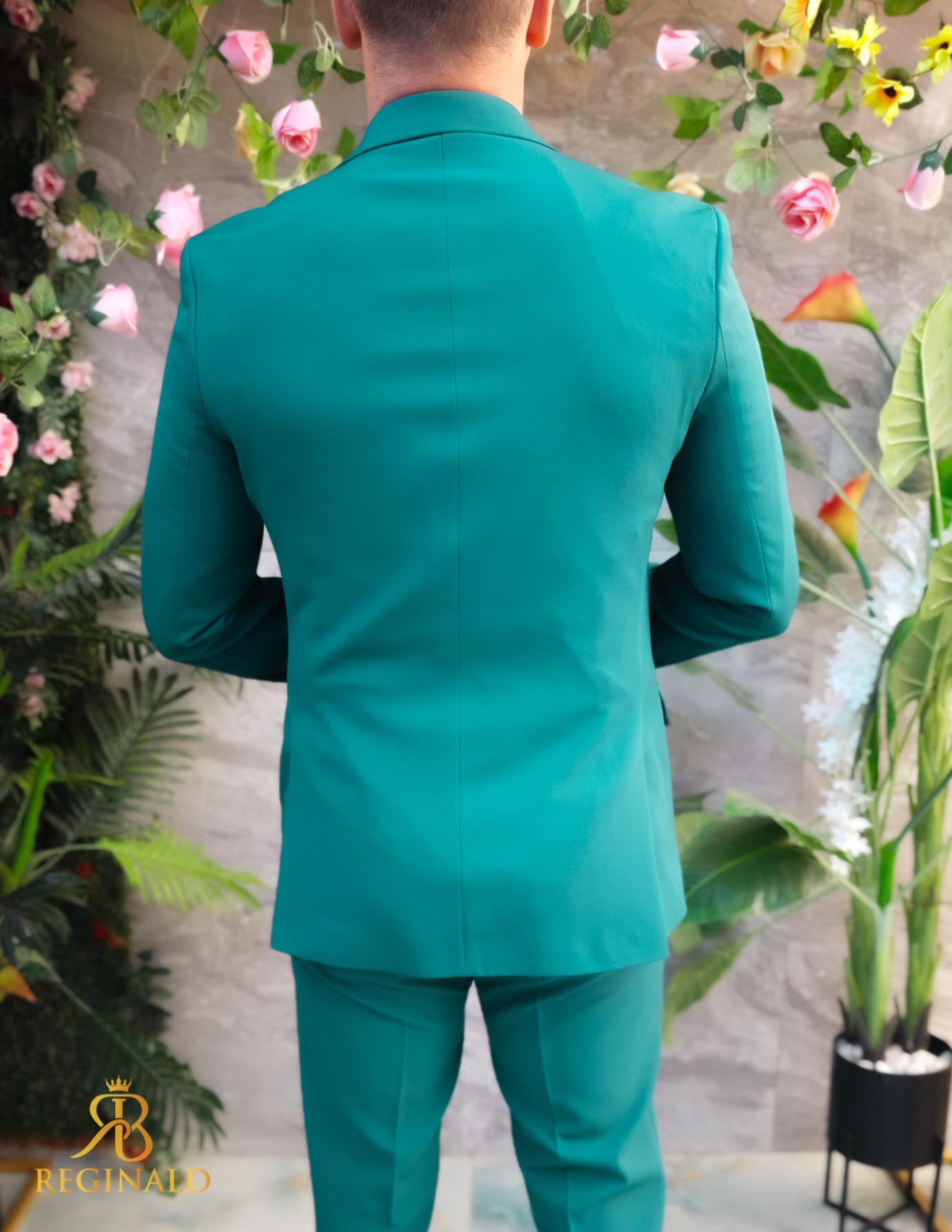 Costum de bărbați, Verde: Sacou si Pantalon - C5085 - imagine 8