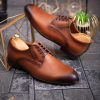 Pantofi de barbati maro, OneCut, piele naturala - P1847