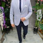 Conjunto de 6 prendas: chaqueta, pantalón, camisa, corbata, cinturón y pañuelo - TN174