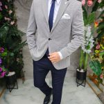 Conjunto de 6 piezas: chaqueta, pantalón, camisa, corbata, cinturón y pañuelo - TN172