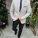 6-piece outfit: Jacket-Trousers-Shirt-Tie-Belt-Pocket square- TN183