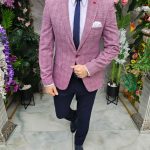 6-piece outfit: Jacket-Trousers-Shirt-Tie-Belt-Pocket Square- TN178