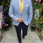 6-piece outfit: Jacket-Trousers-Shirt-Tie-Belt-Pocket square- TN180