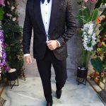 Traje de ceremonia negro para hombre. Conjunto: chaqueta, pantalón y pajarita - C5171