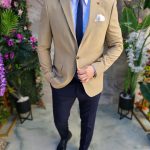 6-piece outfit: Jacket-Trousers-Shirt-Tie-Belt-Pocket square- TN202