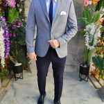 Conjunto de 6 prendas: chaqueta, pantalones, camisa, corbata, cinturón y pañuelo - TN203