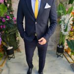 Sacou Bleumarin de bărbați, croiala Slim Fit- SC1049