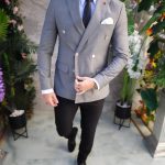 Tinuta 6 piese: Sacou-Pantalon-Camasa-Cravata-Curea-Batista- TN189