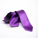 Conjunto de corbata y pañuelo, morado - CV1059