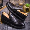 Mocasini de barbati casual, negru croc , talpa inalta ultra-usoara – AD752