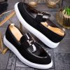 Mocasini de barbati casual, negru, talpa inalta ultra-usoara – AD756