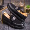 Mocasini de barbati casual, negru, talpa inalta ultra-usoara – AD755