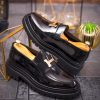 Mocasini de barbati casual, negri, talpa inalta ultra-usoara – AD747
