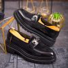 Mocasini de barbati casual, negri, talpa inalta ultra-usoara – AD749