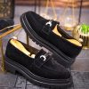 Mocasini de barbati casual, negri, talpa inalta ultra-usoara – AD746