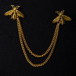 Catena metallica per giacca, Albinute, dorata - LT534